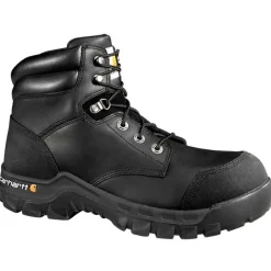 Carhartt Non-Slip Boots | Non-Steel Safety Toe*Rugged Flex Men's 6" Waterproof Composite Toe CSA Work Boot Black
