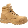 Carhartt Non-Slip Boots | Non-Steel Safety Toe*Rugged Flex Men's 6" Waterproof Composite Toe Work Boot Wheat