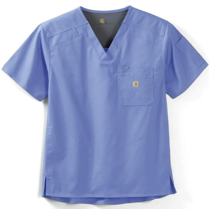 Carhartt Scrub Tops*Rugged Flex Men's Slim Fit Six Pocket Scrub Top