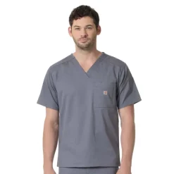 Carhartt Scrub Tops*Rugged Flex Men's Slim Fit Six Pocket Scrub Top
