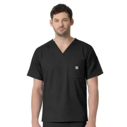 Carhartt Scrub Tops*Rugged Flex Men's Slim Fit Six Pocket Scrub Top