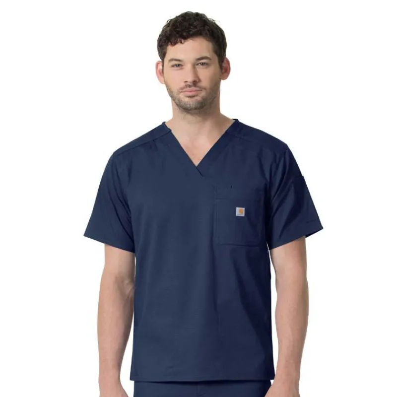 Carhartt Scrub Tops*Rugged Flex Men's Slim Fit Six Pocket Scrub Top