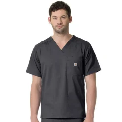 Carhartt Scrub Tops*Rugged Flex Men's Slim Fit Six Pocket Scrub Top