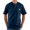 Carhartt T-Shirts*Short Sleeve Henley Work Shirt