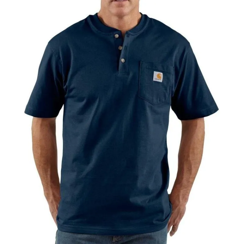 Carhartt T-Shirts*Short Sleeve Henley Work Shirt