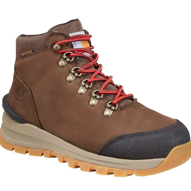 Carhartt Non-Slip Boots | Hiking*Women's 5" Gilmore Waterproof Soft Toe Dark Brown Work Hiker Dark Brown Nubuck
