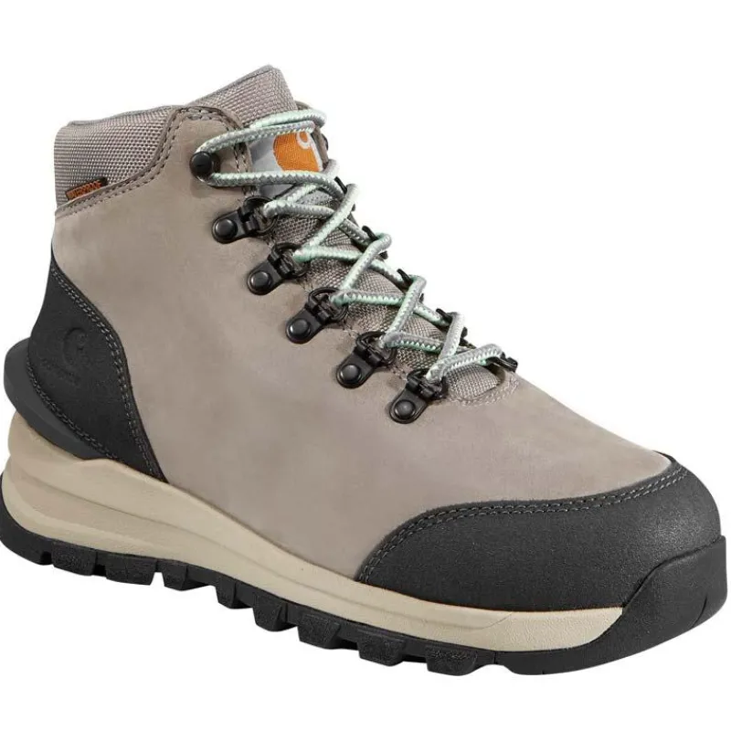 Carhartt Non-Slip Boots | Hiking*Women's 5" Gilmore Waterproof Soft Toe Grey Work Hiker Grey Nubuck
