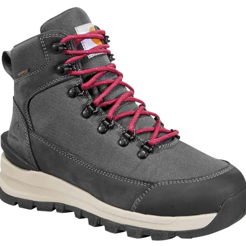 Carhartt Non-Slip Boots | Hiking*Women's 6" Gilmore Waterproof Soft Toe Dark Grey Work Hiker Dark Grey Nubuck