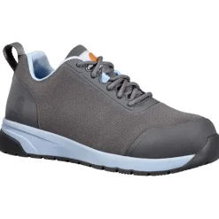Carhartt Non-Slip Shoes | Athletic*Women's Force ESD Athletic Charcoal Work Shoe Charcoal/powder Blue