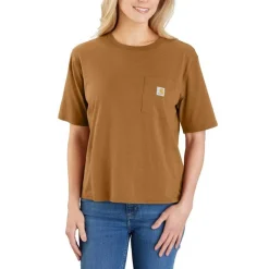 Carhartt Shirts | T-Shirts*Women's TENCEL Fiber Series Loose Fit Short Sleeve Pocket T-Shirt