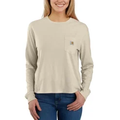 Carhartt Shirts | T-Shirts*Women's TENCEL Fiber Series Loose Fit Long Sleeve Pocket T-Shirt