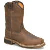 Carolina Western Boots | Non-Slip Boots*Men's 10" Anchor Waterproof Square Toe Roper Western Boot Dark Brown