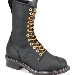 Carolina Work Boots*Men's 10" Domestic Linesman Work Boot Black Oiltan