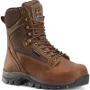 Carolina Non-Slip Boots | Non-Steel Safety Toe*Men's 8" Forrest Waterproof Insulated Composite Toe 4x4 Work Boot Brown