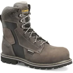 Carolina Non-Slip Boots | Non-Steel Safety Toe*Men's 8" I-Beam Waterproof Composite Toe Work Boot Grey