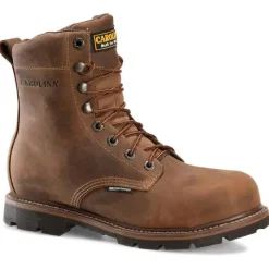 Carolina Non-Slip Boots | Work Boots*Men's 8" Installer Waterproof Soft Toe Work Boot Dark Brown