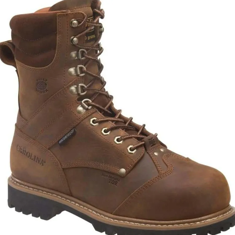 Carolina Non-Steel Safety Toe | Work Boots*Men's 8" Insulated Composite Toe Work Boot Dark Brown