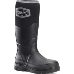 Carolina Rubber Boots | Non-Slip Boots*Men's 15" Mud Jumper Waterproof Soft Toe Rubber Boot Black