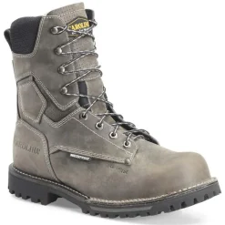 Carolina Non-Slip Boots | Non-Steel Safety Toe*Men's 8" Pitstop Waterproof Carbon Toe Work Boot Brown