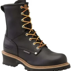 Carolina Steel Toe | Logger*Men's 8" Steel Toe Waterproof Logger Boot Black