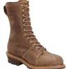 Carolina Work Boots*Men's 10" Waterproof Linesman Work Boot Dark Brown