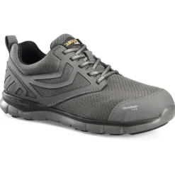 Carolina Non-Slip Shoes | Athletic*Men's Derecko ESD Aluminum Toe Athletic Work Shoe Dark Gray