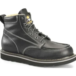 Carolina Non-Slip Boots | Work Boots*Men's Flatiron 6" Moc Toe Wedge Work Boot Black