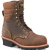 Carolina Non-Steel Safety Toe | Logger*Men's Hemlock Insulated Waterproof Composite Toe Logger Medium Brown