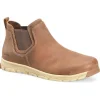 Carolina Non-Slip Shoes | Slip-Ons*Men's S-117 ESD Aluminum Toe Leather Romeo Slip On Brown
