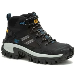 CAT Footwear Non-Slip Boots | Non-Steel Safety Toe*Caterpillar Men's Invader Mid Vent Composite Toe Work Hiker Black