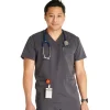 Cherokee Atmos Scrub Tops*Men's V-Neck Scrub Top