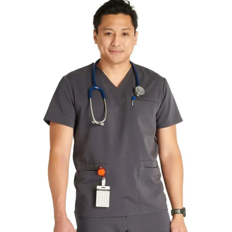 Cherokee Atmos Scrub Tops*Men's V-Neck Scrub Top