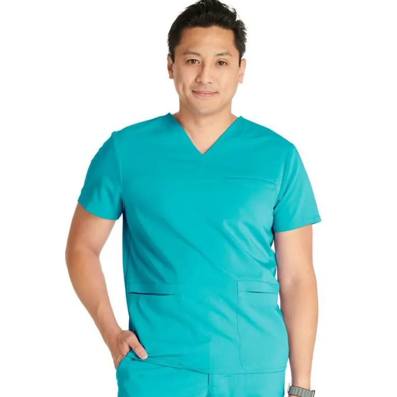 Cherokee Atmos Scrub Tops*Men's V-Neck Scrub Top