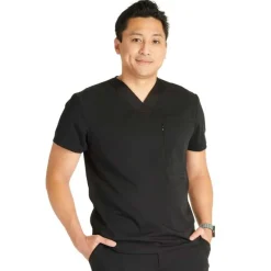 Cherokee Atmos Scrub Tops*Men's V-Neck Scrub Top