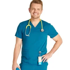 Cherokee Atmos Scrub Tops*Men's V-Neck Scrub Top