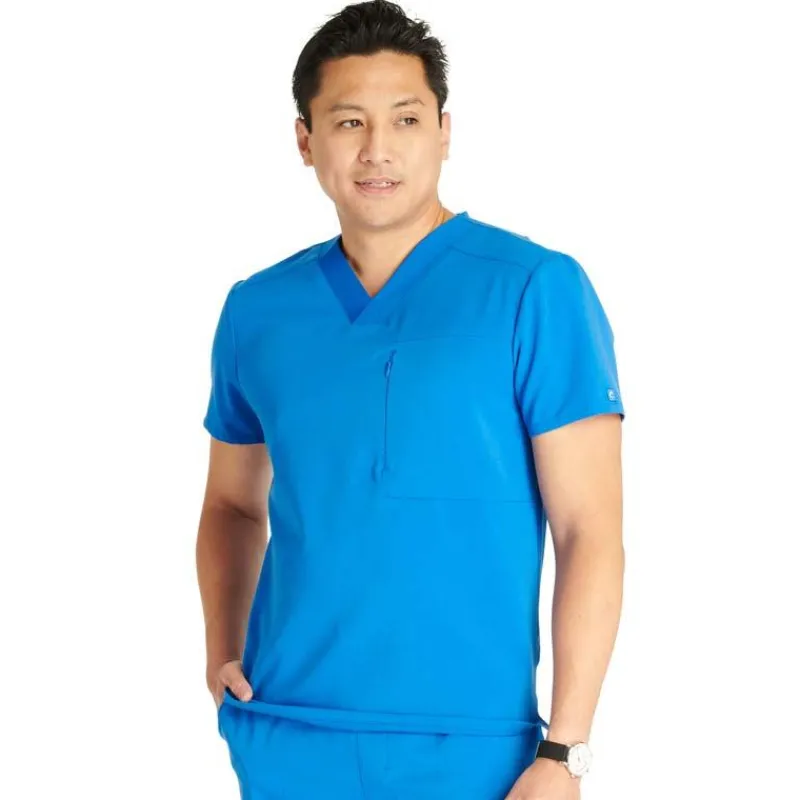 Cherokee Atmos Scrub Tops*Men's V-Neck Scrub Top
