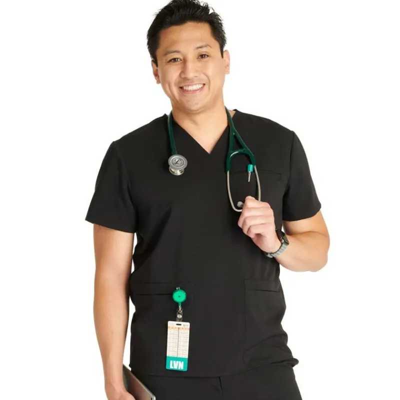 Cherokee Atmos Scrub Tops*Men's V-Neck Scrub Top
