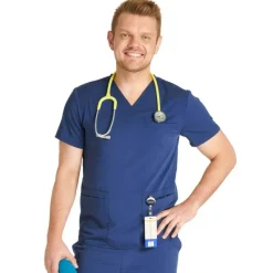 Cherokee Atmos Scrub Tops*Men's V-Neck Scrub Top