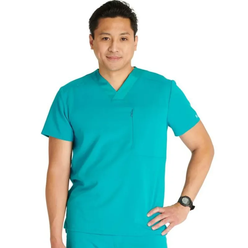 Cherokee Atmos Scrub Tops*Men's V-Neck Scrub Top