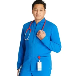 Cherokee Atmos Lab Coats & Jackets*Men's Zip Front Scrub Jacket