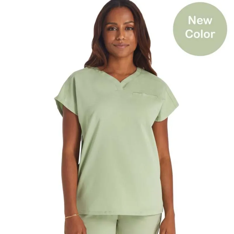 Cherokee Atmos Scrub Tops*Women's Shaped V-Neck Scrub Top