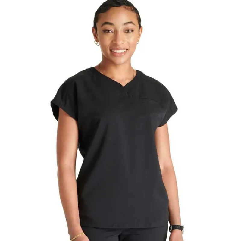 Cherokee Atmos Scrub Tops*Women's Shaped V-Neck Scrub Top