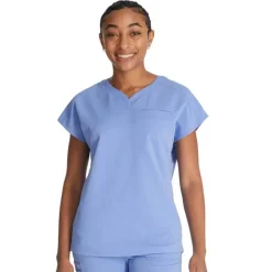 Cherokee Atmos Scrub Tops*Women's Shaped V-Neck Scrub Top