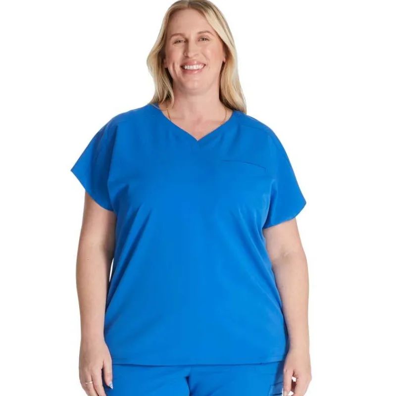 Cherokee Atmos Scrub Tops*Women's Shaped V-Neck Scrub Top