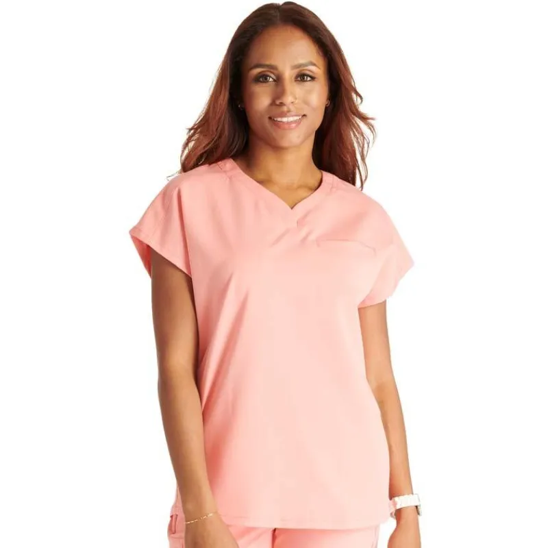 Cherokee Atmos Scrub Tops*Women's Shaped V-Neck Scrub Top