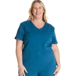 Cherokee Atmos Scrub Tops*Women's V-Neck Scrub Top