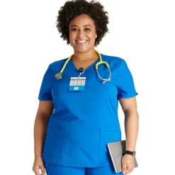 Cherokee Atmos Scrub Tops*Women's V-Neck Scrub Top