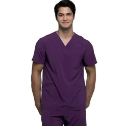 Infinity Scrub Tops*Cherokee Men's V-Neck Scrub Top