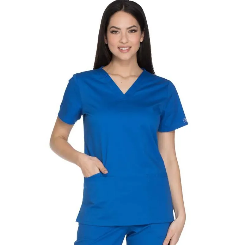 Cherokee Workwear Stretch Scrub Tops*Cherokee Workwear Core Stretch Women's V-Neck Scrub Top