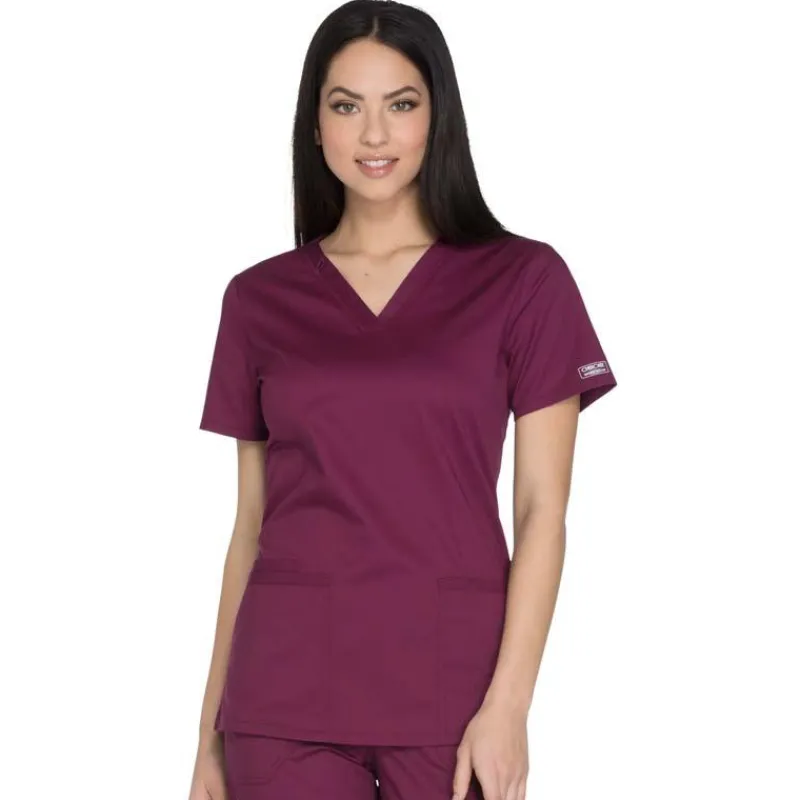 Cherokee Workwear Stretch Scrub Tops*Cherokee Workwear Core Stretch Women's V-Neck Scrub Top